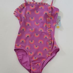 Cat & Jack Girls rainbow Swimsuit